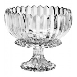 Centro de Mesa 23,5x23,5x20cm Geneva de Cristal Ecológico Com Base